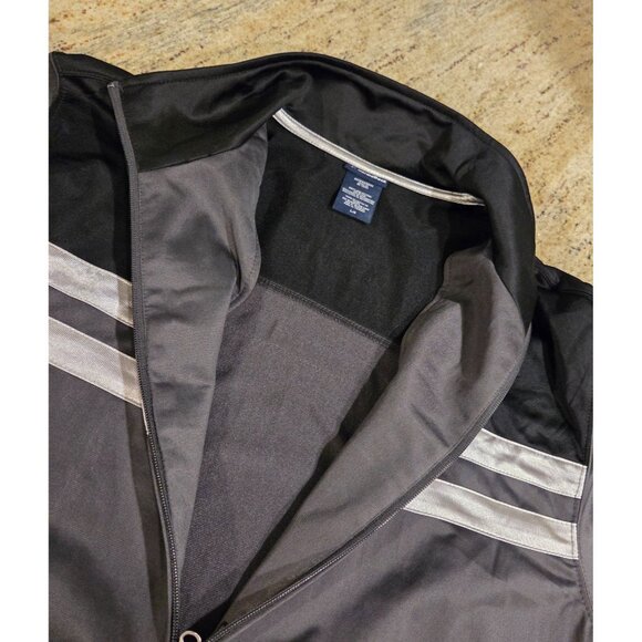 Nordictrack Gray Black Full Zip Track Jacket Size L Athletic Workout - Picture 9 of 14